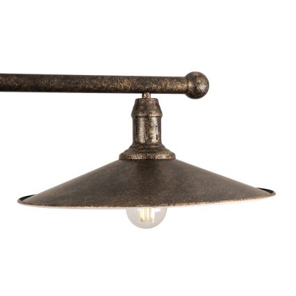 BRILAGI - FORGE Rod-Mounted Pendant 2xE27/60W/230V Copper/Patina