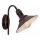 Brilagi - FORGE Wall Lamp 1xE27/60W/230V, Brown