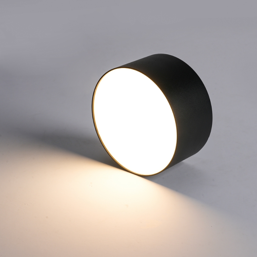 Brilagi - FORIS LED Bathroom Ceiling Light LED/20W/230V Ø 15 cm Black IP44