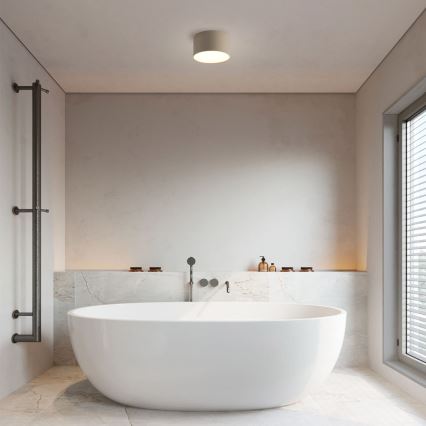 Brilagi - FORIS LED Bathroom Ceiling Light LED/9W/230V Ø 9 cm Beige IP44 CRI 90