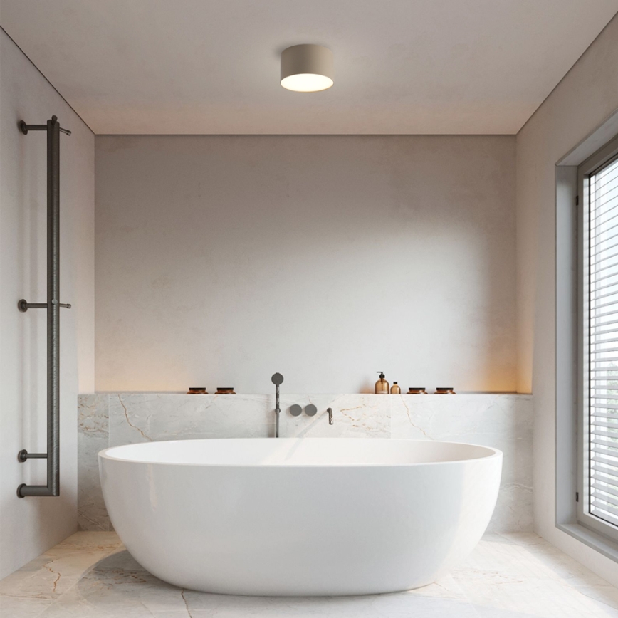 Brilagi - FORIS LED Bathroom Ceiling Light LED/9W/230V Ø 9 cm Beige IP44 CRI 90