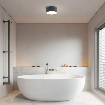 Brilagi - LED Bathroom Ceiling Light FORIS LED/14W/230V dia. 12 cm Anthracite IP44