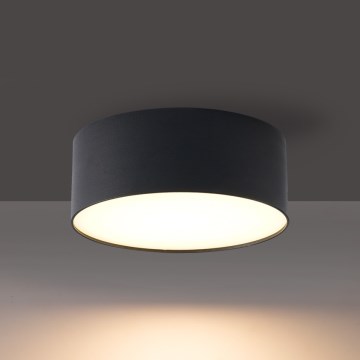 Brilagi - FORIS LED Bathroom Ceiling Light LED/14W/230V Ø 12 cm Black IP44