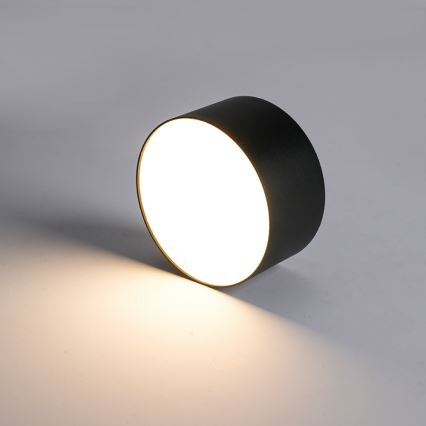 Brilagi - FORIS LED Bathroom Ceiling Light LED/14W/230V Ø 12 cm Black IP44