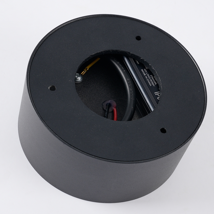 Brilagi - FORIS LED Bathroom Ceiling Light LED/14W/230V Ø 12 cm Black IP44