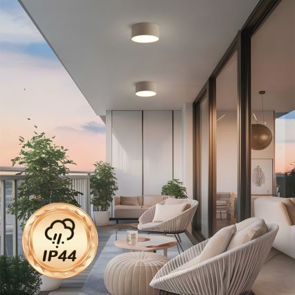 Brilagi - FORIS LED Bathroom Ceiling Light, 20W/230V, Ø 15 cm, Beige, IP44