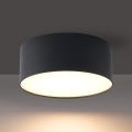 Brilagi - FORIS LED Bathroom Ceiling Light LED/20W/230V Ø 15 cm Black IP44