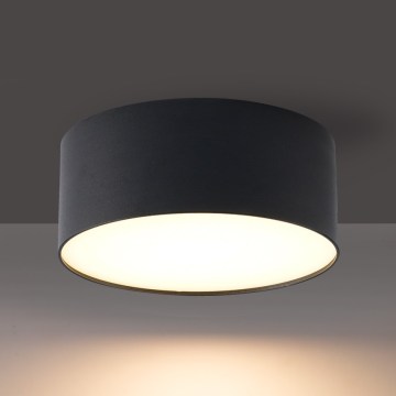 Brilagi - FORIS LED Bathroom Ceiling Light LED/20W/230V Ø 15 cm Black IP44