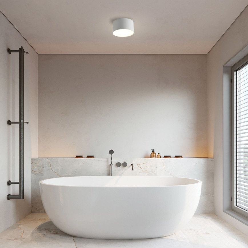 Brilagi - FORIS LED Bathroom Ceiling Light, LED/9W/230V, dia. 9 cm, White, IP44