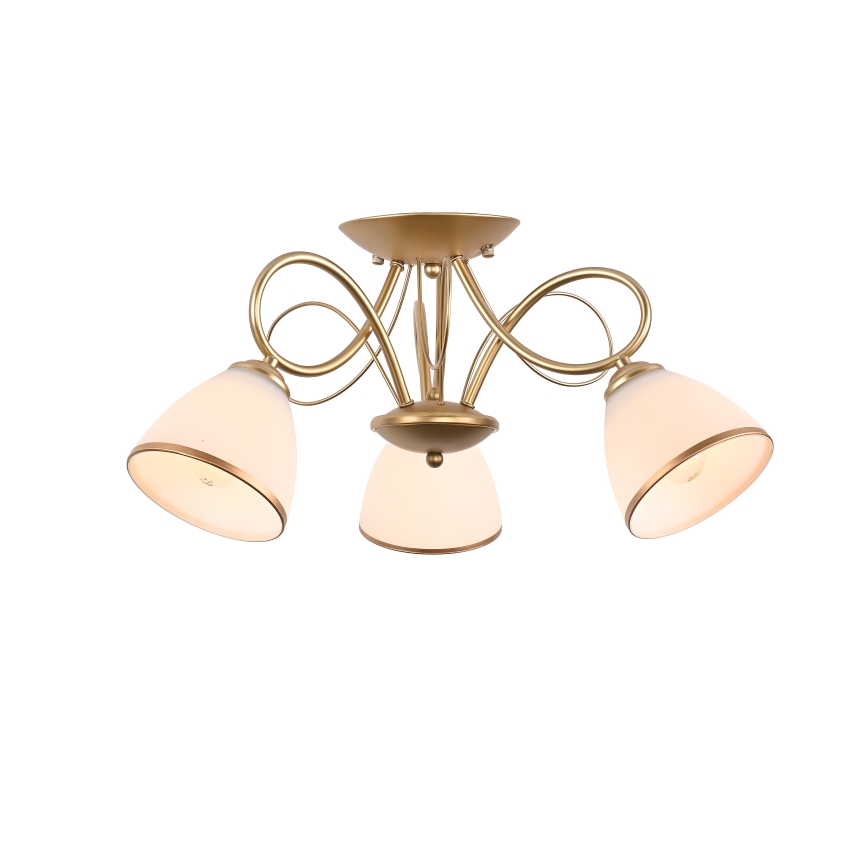 Brilagi - FRED flush-mounted chandelier 3x E27/60W/230V Ø59 cm, gold