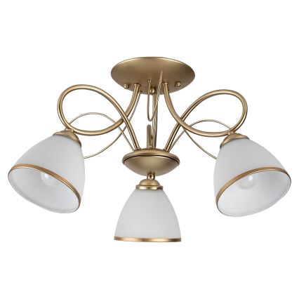 Brilagi - FRED flush-mounted chandelier 3x E27/60W/230V Ø59 cm, gold