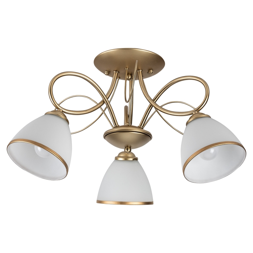 Brilagi - FRED flush-mounted chandelier 3x E27/60W/230V Ø59 cm, gold