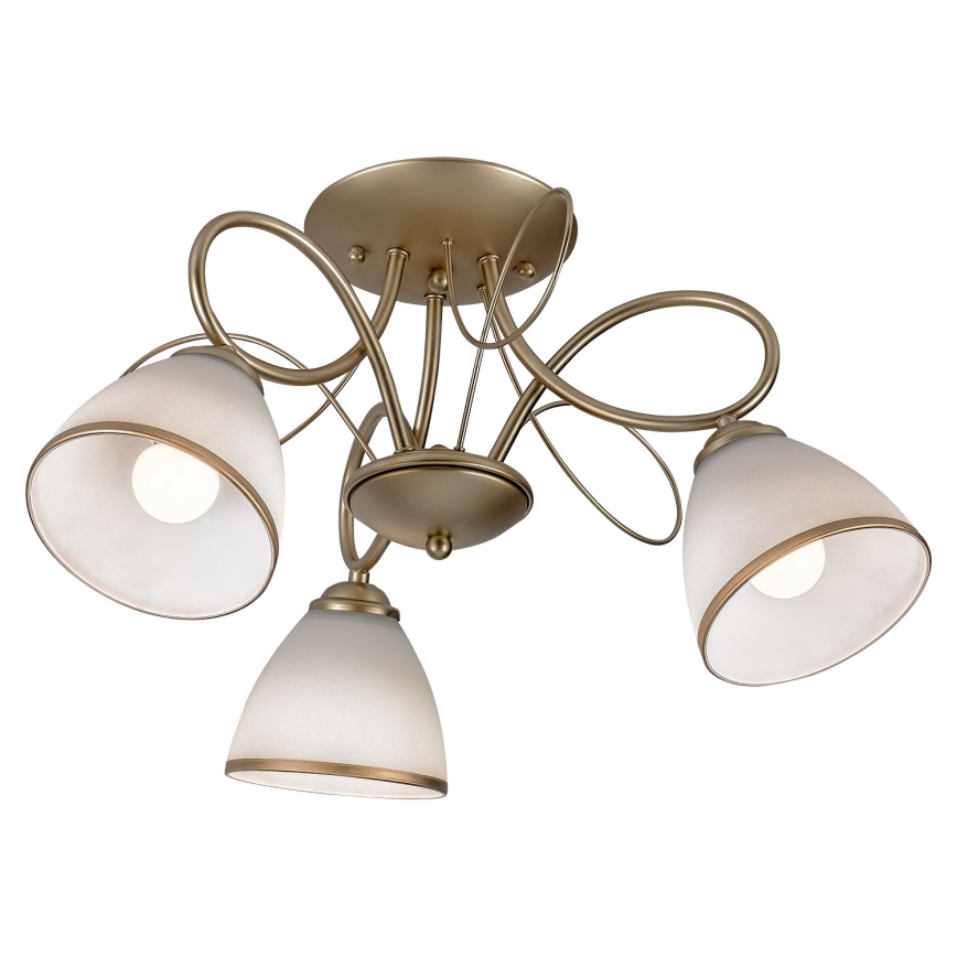 Brilagi - FRED flush-mounted chandelier 3x E27/60W/230V Ø59 cm, gold
