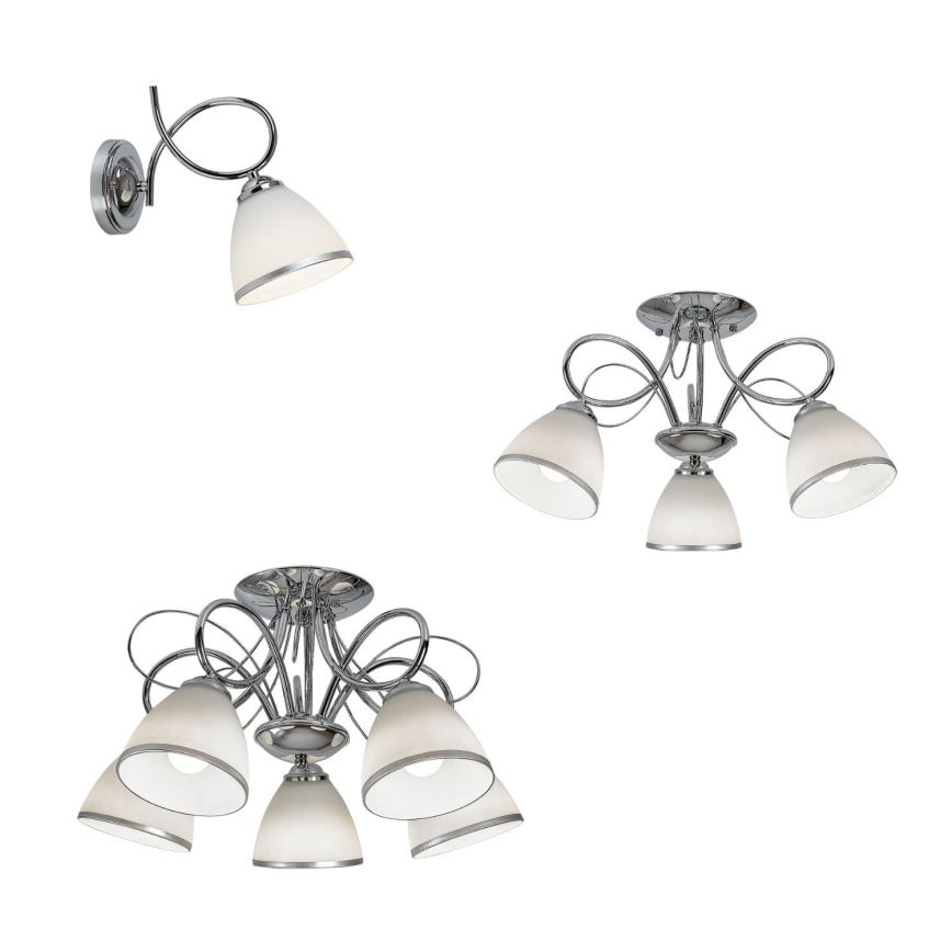 Brilagi - FRED Wall Lamp 1xE27/60W/230V Polished Chrome