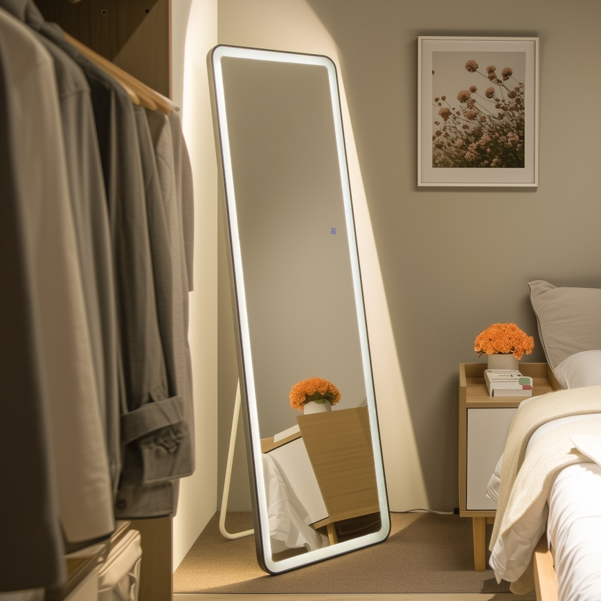 Brilagi - ELEGANZA Floor Mirror LED/42W/230V 160x50 cm IP44 CRI 90 Dimmable + CCT