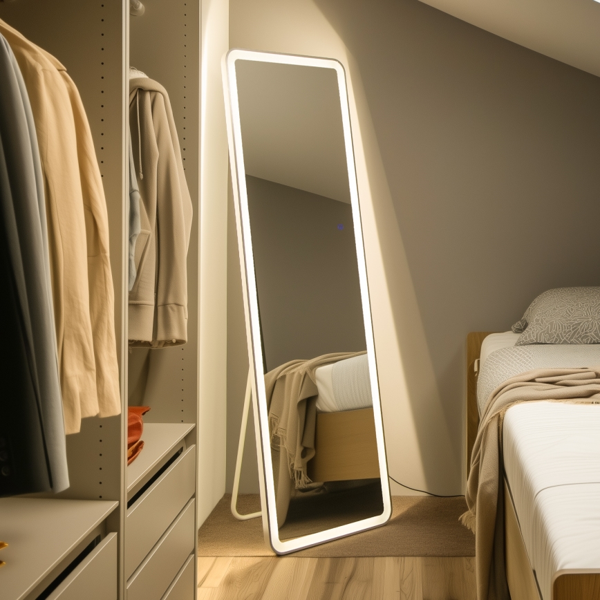 Brilagi - ELEGANZA Freestanding Mirror LED/42W/230V 160x50 cm IP44 CRI 90 Dimmable + CCT