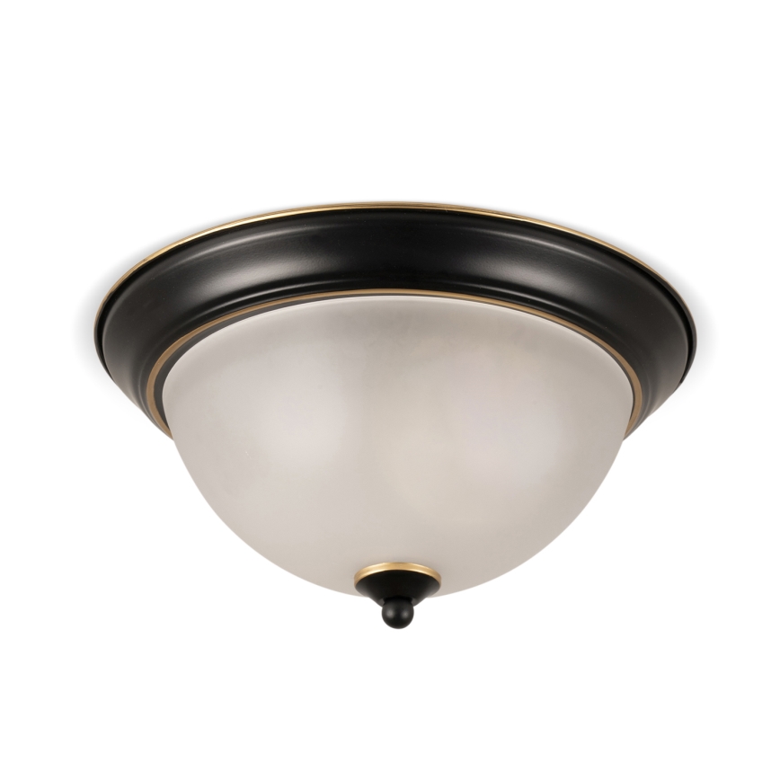 BRILAGI - FRESCO Ceiling Light 2x E27/40W/230V, Ø 28 cm, Black/Gold