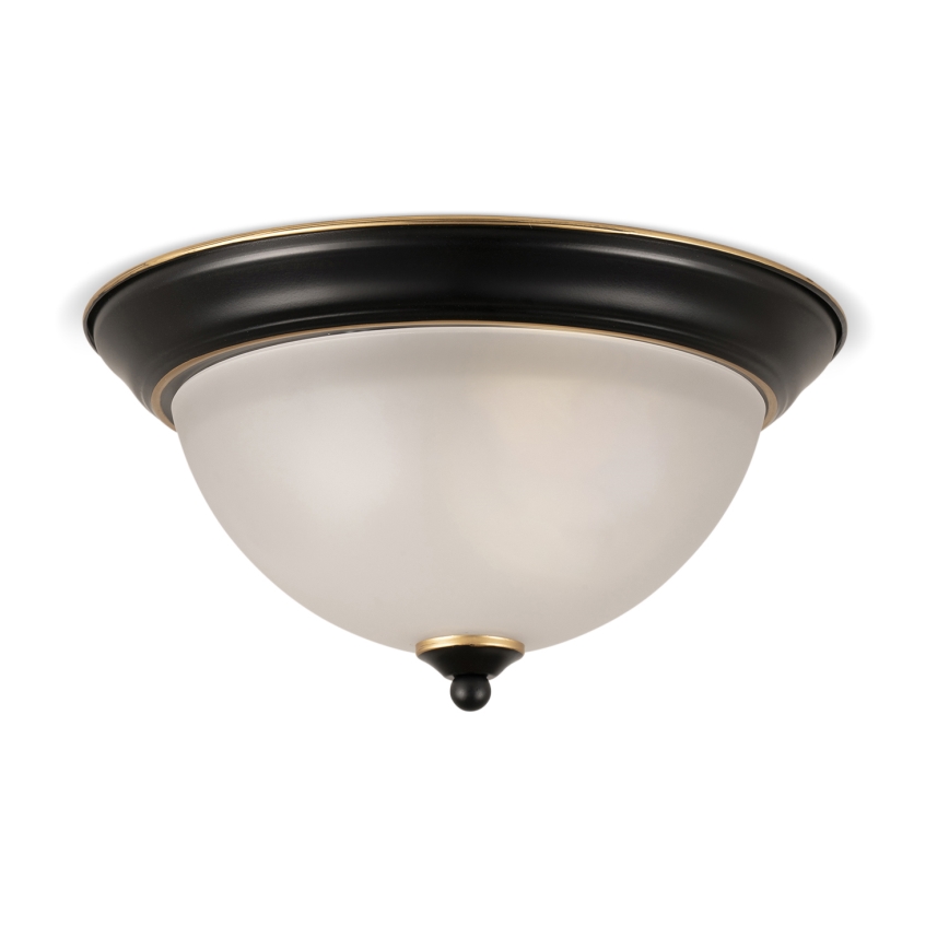 BRILAGI - FRESCO Ceiling Light 2x E27/40W/230V, Ø 28 cm, Black/Gold