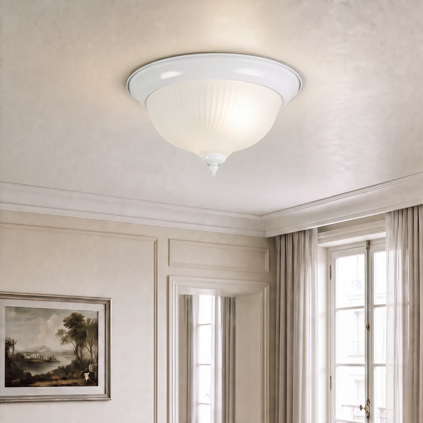 BRILAGI - FRESCO Ceiling Light 2x E27/40W/230V Ø 28 cm White