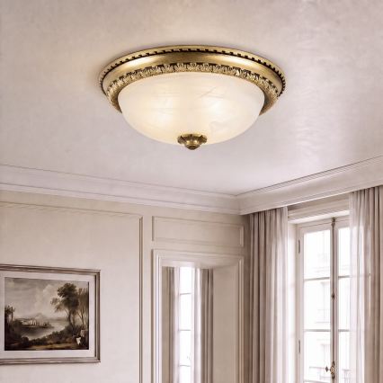 BRILAGI - FRESCO Ceiling Light 2x E27/40W/230V, Ø 30 cm, Brass