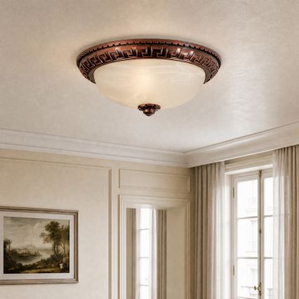 BRILAGI - FRESCO Ceiling Light 2xE27/40W/230V, 30 cm diameter, Copper