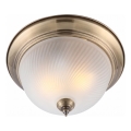 Brilagi - FRESCO Ceiling Light 2xE27/40W/230V Ø 28 cm Brass