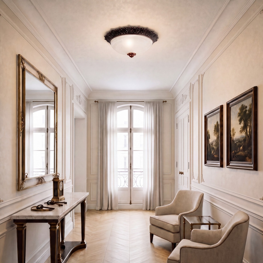 BRILAGI - FRESCO Ceiling light 2xE27/40W/230V Ø 30 cm Bronze finish