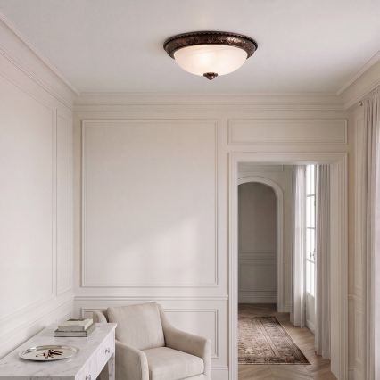 BRILAGI - FRESCO ceiling light 2xE27/40W/230V Ø 30 cm copper