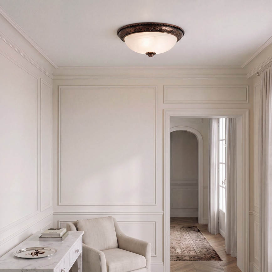 BRILAGI - FRESCO ceiling light 2xE27/40W/230V Ø 30 cm copper