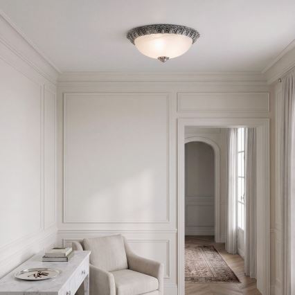 BRILAGI - FRESCO Ceiling Light 2xE27/40W/230V Ø 30 cm Silver