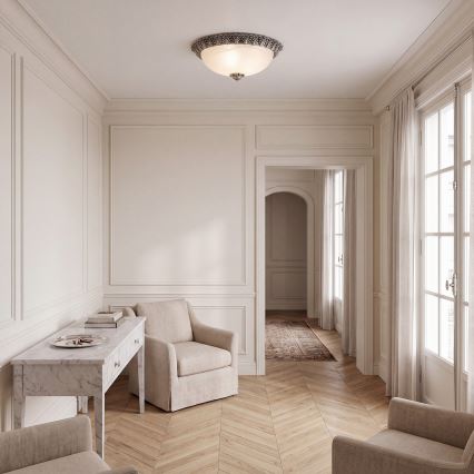BRILAGI - FRESCO Ceiling Light 2xE27/40W/230V Ø 30 cm Silver