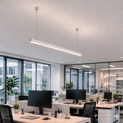 Brilagi - FULLDAY LED Pendant Light, 20/30/40W, 230V, 2700/4000/6000K, 120 cm, White