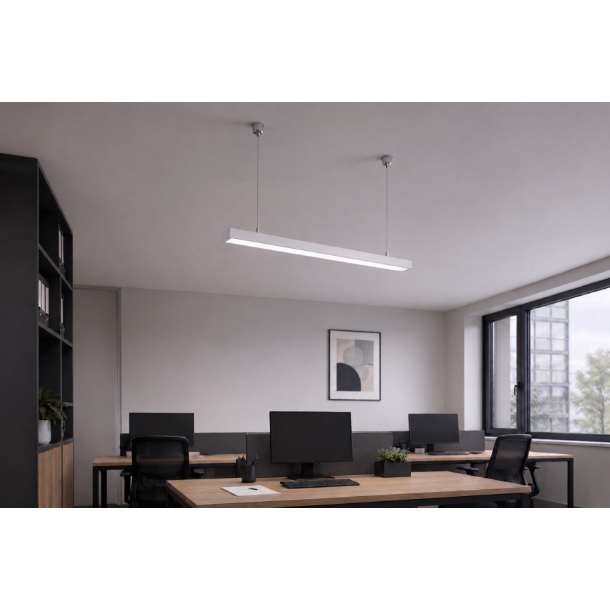 Brilagi - FULLDAY LED Pendant Light, 20/30/40W, 230V, 2700/4000/6000K, 120 cm, White
