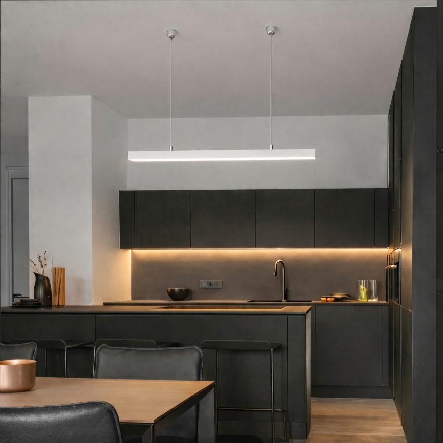 Brilagi - FULLDAY LED Pendant Light, 20/30/40W, 230V, 2700/4000/6000K, 120 cm, White