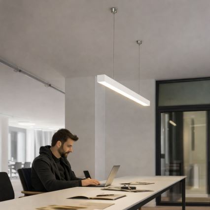 Brilagi - FULLDAY LED Pendant Light, 20/30/40W, 230V, 2700/4000/6000K, 120 cm, White