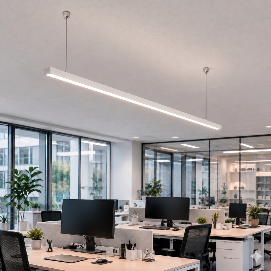 Brilagi - LED Pendant Light FULLDAY LED/30/40/50W/230V 2700/4000/6000K 150 cm white