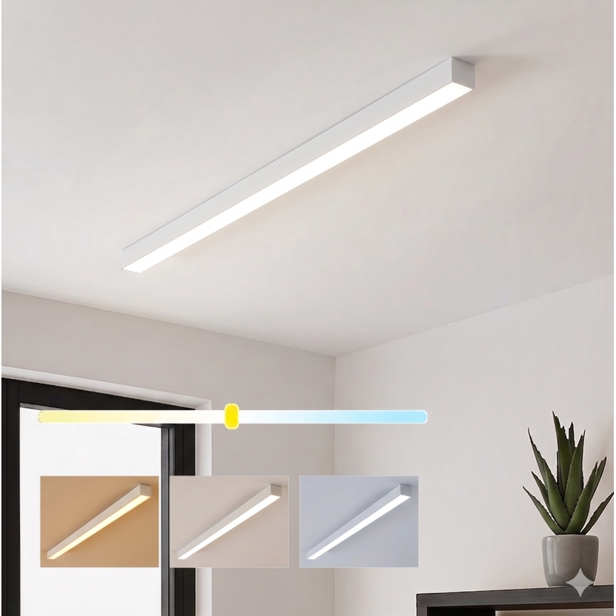 Brilagi - FULLDAY LED Surface-Mounted Ceiling Light LED/30/40/50W/230V 2700/4000/6000K 150 cm White