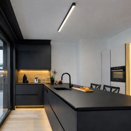 Brilagi - FULLDAY LED Surface-Mounted Ceiling Light, 20/30/40W, 230V, 2700/4000/6000K, 120 cm, Black
