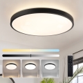 Brilagi - GLASS POOL DOUBLE Dimmable LED Ceiling Light 80W/230V, Tunable White 3000–6000K, 60 cm, Black + Remote Control