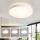 Brilagi - GLASS POOL DOUBLE LED Dimmable Ceiling Light, 48W/230V, Tunable 3000–6000K, 40 cm, White + Remote Control