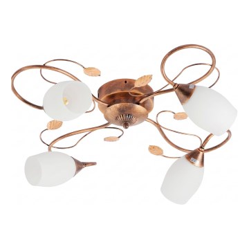 BRILAGI - GRACE Ceiling Light 4xE27/40W/230V Ø 68 cm patina/copper