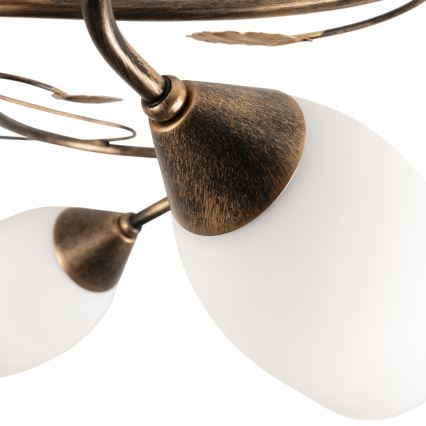 BRILAGI - GRACE Ceiling Light 4xE27/40W/230V Ø 68 cm patina/copper