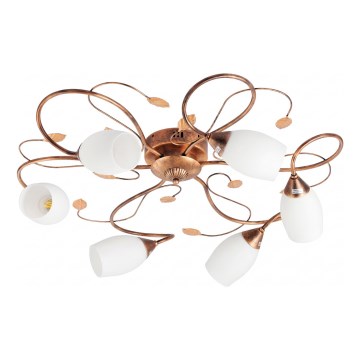 BRILAGI - GRACE Ceiling Light 6xE27/40W/230V Ø 79 cm patina/copper