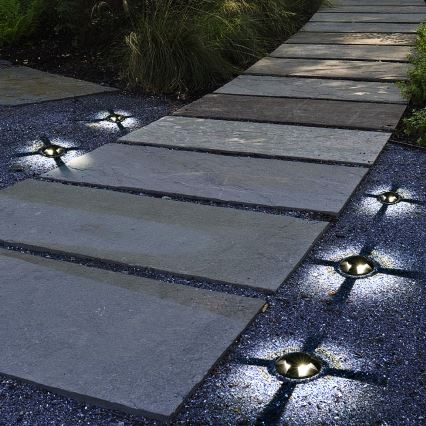 Brilagi - GROUNDRAY Drive-over Outdoor LED Inground Light, 1W, 230V, Black, IP67