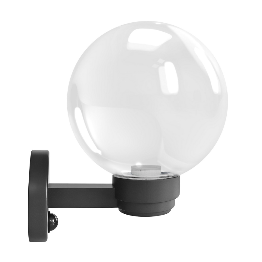 Brilagi - Outdoor Wall Light with Motion Sensor HARBOR 1xE27/40W/230V IP33 Anthracite/Clear