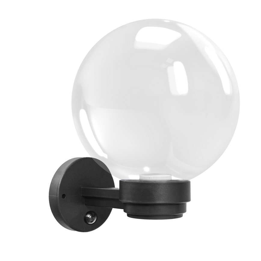 Brilagi - Outdoor Wall Light with Motion Sensor HARBOR 1xE27/40W/230V IP33 Anthracite/Clear