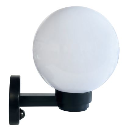 Brilagi - HARBOR Outdoor Wall Light with Motion Sensor 1xE27/40W/230V IP33 Black/White