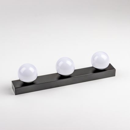 Brilagi - HOLLYWOOD LED Bathroom Mirror Light 3xLED/3W/230V 39 cm IP44 Black