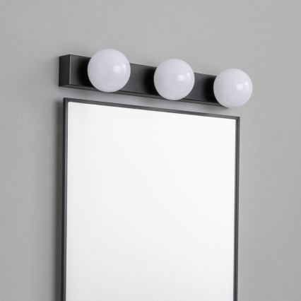 Brilagi - HOLLYWOOD LED Bathroom Mirror Light 3xLED/3W/230V 39 cm IP44 Black