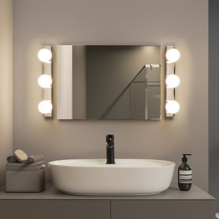 Brilagi - HOLLYWOOD LED Bathroom Mirror Light 3xLED/3W/230V 39 cm IP44 Glossy Chrome